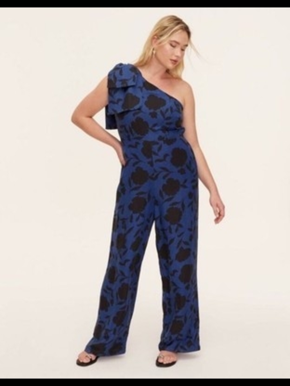 Women's Navy Blue Floral Jumpsuit